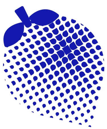 Blue Fruit Decoration