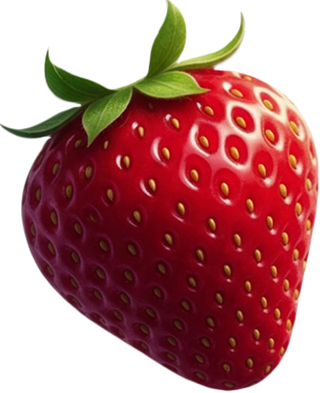 Interactive strawberry on the branch